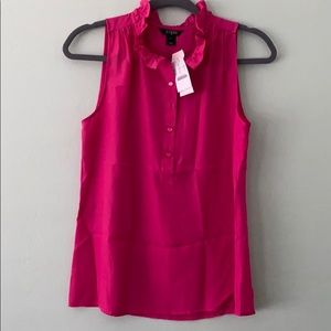 J. Crew Sleeveless Pink Blouse size 2